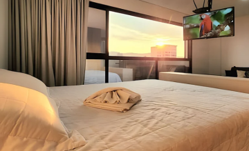 Ap 415 •Central, Piscina, Academia, A/C, Vista Top