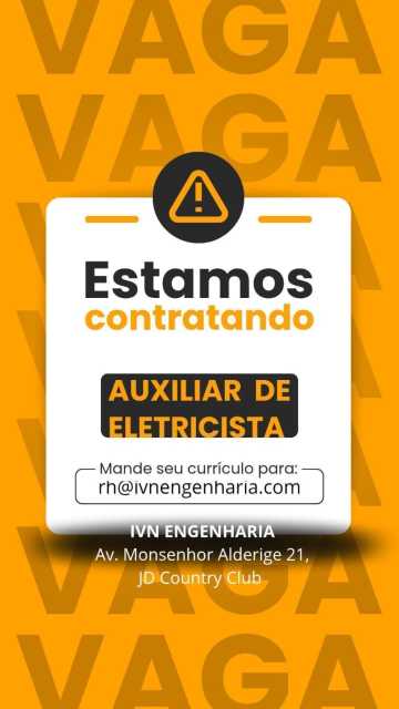 Auxiliar de eletricista