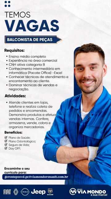 Balconista de Peças