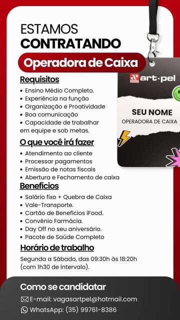 Operadora de caixa