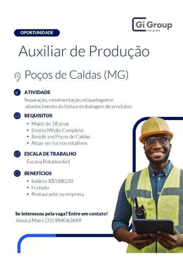 Auxiliar de produção 