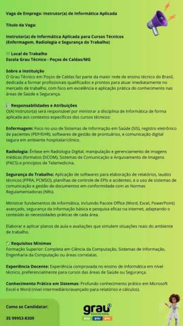 Instrutor de informática 